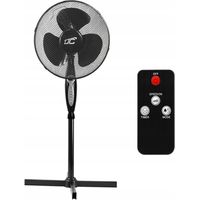 Ventilador de pie LTC de 16" y 50 W con control remoto, 3 modos, color negro, oscilación.