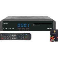 SERVIMAT VEGA 3 Récepteur Reconditionné TV satellite Full HD + Carte d'accès TNTSAT V6 Astra 19.2E