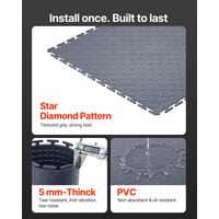 Dalles de Garage Emboîtables - Lot de 8 Revêtement de Sol Garage