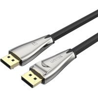 Unitek - 3 Meter DisplayPort 1.4 Kabel, 8K @ 60 Hz, 4K @ 120 Hz, Full HD @ 244 Hz, geflochtenes Nylonkabel, vergoldete Stecker, 32,4 Gbit Metallsteckergehäuse, Gaming, Heimkino