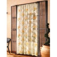 Tenda Zanzariera Girasole Con Asole E Piombo Cm. 145/150X250 Col. Panna