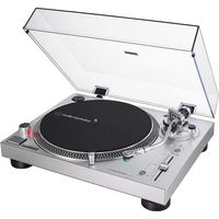Platine vinyle à entraînement direct USB – Audio-Technica LP120XUSB – Plateau en aluminium moulé – Anti-résonance professionnelle – Argent