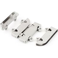 Stück Rollen für Glasschiebetüren, Doppelräder, Edelstahl, 5 mm