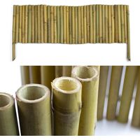 Casa Pura – Bordure de parterre en bambou 30 cm – Flexible et esthétique – Longueur 1 m – Pour délimiter massifs et allées