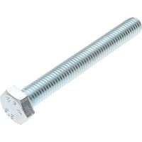 Vis métaux Tête hexagonale TH M8X80 Classe 6.8 Acier zingué-400 pièces