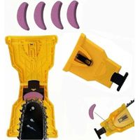 Kit per affilare la motosega con 4 pietre per affilare Affilatrice per motosega Strumento per affilare catene da 14/16/18/20 pollici