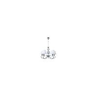 honduras 5xe14+1x5w led plafonnier led blanc/chrome