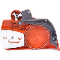Couvercle d'embrayage de pignon de chaîne pour tronçonneuse Husqvarna 340 345 350 351 – Matériaux en plastique et fer – Dimensions 18x13x3.5cm - 351Couvercle