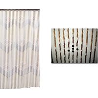 Bambusvorhang Gomera 90x200 cm 50 Reihen Kugeln 3 Bordüren