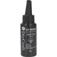 Gel adhésif transparent à base de résine UV pour bricolage, 60 g : haute transparence, inodore, résistant au jaunissement et à prise rapide.
