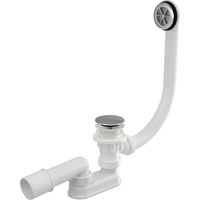 Alcadrain Badewanne Ab- und Überlaufgarnitur CLICK/CLACK, chrom 120 cm