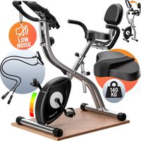 SPORTANA® Eagle 3 Folding Recumbent Exercise Bike 10 Resistance Levels HR Sensor