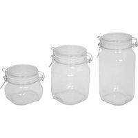 Vaso in vetro per conserve alimenti con chiusura ermetica "Fido" boccacci -500 mL / Confezione da 6 pezzi