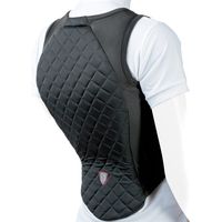 S, Nero: Gillet salvaschiena imbottitura integrale per adulto Omologato EN1621 Level 2