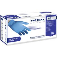 Reflexx R70 puderfreie Nitrilhandschuhe von höchster Qualität - S - Celeste