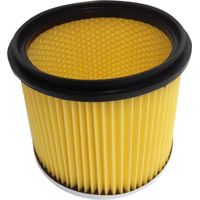 Filtre plissé à lattes, filtre sec avec couvercle, filtre continu de rechange à côté fermé, adapté à l'aspirateur eau-sec Einhell TE-VC 2230, TE-VC 1820, BT-VC 1115, RT-VC 1600, RT-VC 1420 et bien d'a