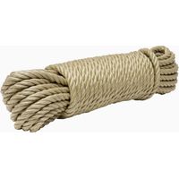 Werka Pro – Corde en polypropylène beige 25m – Ø 14 mm – Résistance 2300 kg – Corde de traction pour chantiers humides
