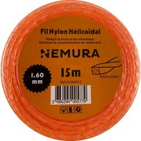 Fil Débroussailleuse Hélicoïdal Silencieux Ø: 1.6mm, L: 15m