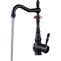 Black Kitchen Faucet 360° Swivel Spout Sink Mixer Tap Vintage Black Kitchen Faucet