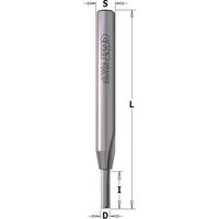 CMT – Fraise pour défonceuse coupe droite 3mm – Carbure monobloc micrograin – Profondeur de coupe 12mm – Largeur 11mm