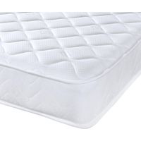 Extreme Comfort Approx 7" Deep Cool Touch Micro quilted Budget Friendly White Border Spring Mattress, 4ft Small Double 120cm x 190cm