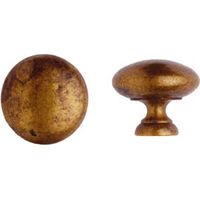 POMOLI PER MOBILI MOD.24228 IN OTTONE ANTICATO- - ø mm.20 - 5 pezzi METALSTYLE