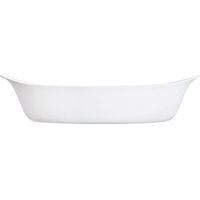 Luminarc Smart Cuisine Carine Pirofila Ovale, Vetro Opale, Bianco, cm 38x23x9 h.