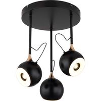 Pendelleuchte Hängeleuchte Deckenleuchte LED Metall schwarz beweglich H 42 cm