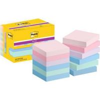 Post-It 7100290159 Klebezettel Quadratisch Blau, Grün, Lavendel, Pink, Violett 90 Blätter Selbstklebend