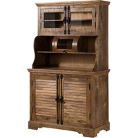 Vitrine en bois de manguier huilé marron RODEZ 153