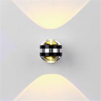 Modern 10W LED Wall Sconce Decorative Indoor Wall Lamp Creative Minimalist Light Fixture for Hallway, Bedroom, Living Room, Black (Warm White)