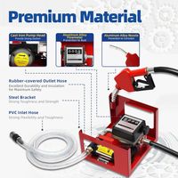 Pompe Gasoil 230V 200 W Pompe a Gasoil Electrique Auto Pompe à fioul Automatique Pistolet Pompes à Carburant pour auto 50 L/min