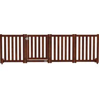 Barrera de Seguridad para Perros Plegable 205x30x60 cm Marron