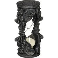 Design Toscano WU71561 Clessidra Gotica a Forma di Gargoyle i Granelli del Tempo, Grigio
