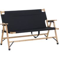 Banc de camping en bambou HWC-Q40, banc d'extérieur, banc de pique-nique, banc de jardin, pliable, p
