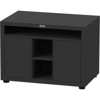 Meuble cuisine extérieure noir pour cuisson XL 110 x 70 cm - Le Marquier