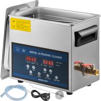 Mophorn 6L Ultraschallreiniger Dual Frequency Schmuckreiniger mit Heizung für Teile Schmuck Brillenring Zahnersatz Record Circuit Board 28/40KHz