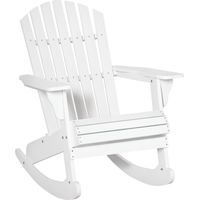 Fauteuil de jardin, fauteuil à bascule, fauteuil de jardin, mobilier de jardin, chaise de balcon, blanc, 77 x 94 x 97 cm