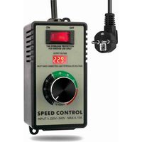 Jeffergarden Contrôleur de vitesse/régulateur de tension portable 4000W, adapté aux outils électriques, meuleuses d'angle, coupe-marbre et ventilateurs électriques-DOU