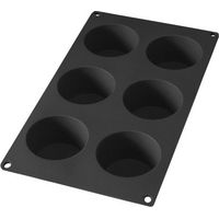 Lékué - Moule 6 muffins noir