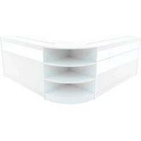 Harmonia LED Shop Counter Set B1500, C1500 & LM60 - White