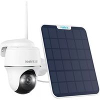 Ultra Secure – Caméra de surveillance WiFi 4K 8MP – Vision nocturne couleur – Détection intelligente PIR – Angle de 110° – Alimentation solaire 6W