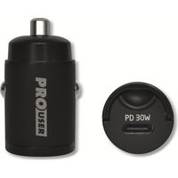 ProUser USB Ladegerät 30 W 1x USB-C® USB PD Schwarz KFZ
