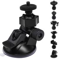 Support de caméra à ventouse S30 avec 10 joints pour Rexing, Z-Edge, Old Shark, KDLINKS, Falcon Zero, Transcend, Vantrue, GoPro Hero et la plupart des caméras GPS DVR