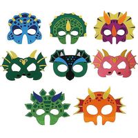 8 masques en feutre