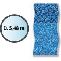 Liner de canto rodado redondo de 5,48 m para piscinas elevadas - LI1848SBO - Swimline -