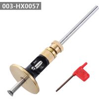 Trusquin de traçage pour bois tendre et dur – Roue de marquage – Verrou de sécurité – Fonction de micro réglage – Tige en acier de 20,3 cm