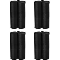 4 Pcs Gazebo Tent Sandbag Weighting Fixing for Gazebo Sunshade Pavilion Sand Garden V7059-1 (Black)