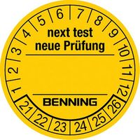 Prüfplaketten D.30mm RL 300St. BENNING