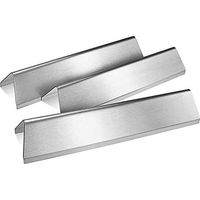 7635 38,8cm Flavorizar Bars pour barbecue 1,5 mm pour Weber Spirit I & II 200 Series (2 brûleurs), Spirit I E210, S210, E220, S220 (contrôle avant), Pièces en acier inoxydable, paquet de 3